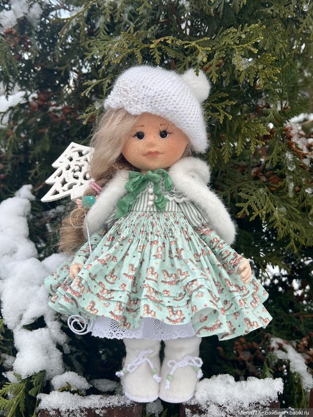 Зимний Ангел — Авторские текстильные куклы: Вальдорфские