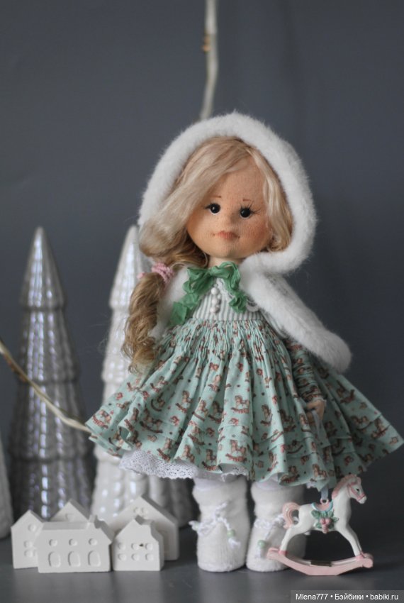 Зимний Ангел — Авторские текстильные куклы: Вальдорфские