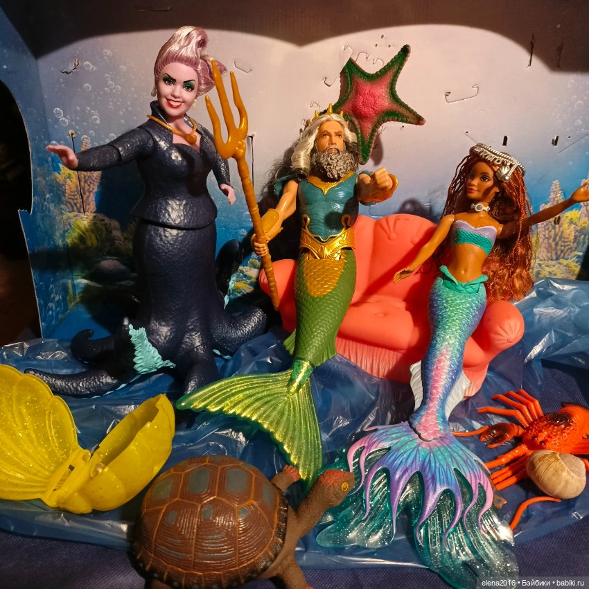 Подводная жизнь зимой — Куклы Disney Animators и Принцессы Диснея: Disney Store