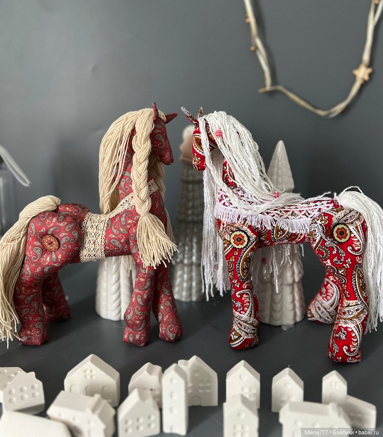 Лошадки из ткани — Авторские текстильные куклы: Вальдорфские (фото 2)