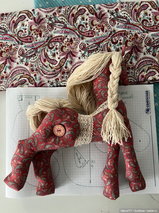 Лошадки из ткани — Авторские текстильные куклы: Вальдорфские (фото 6)