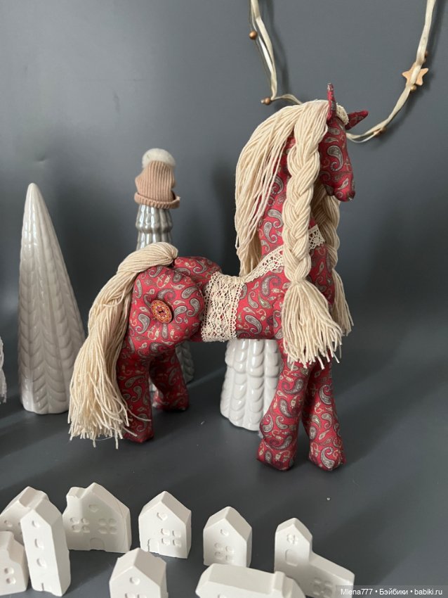 Лошадки из ткани — Авторские текстильные куклы: Вальдорфские (фото 7)