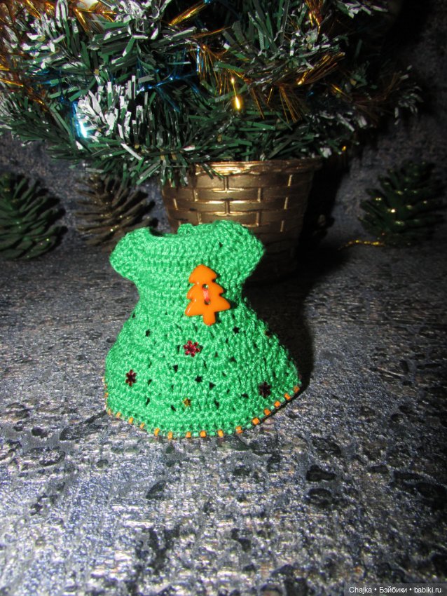 Вязаные платья на кукол Evi simba — Еви (11 см) - "Зимний Лес". Предновогодний показ "Рождественская Сказка для кукол" (фото 9)