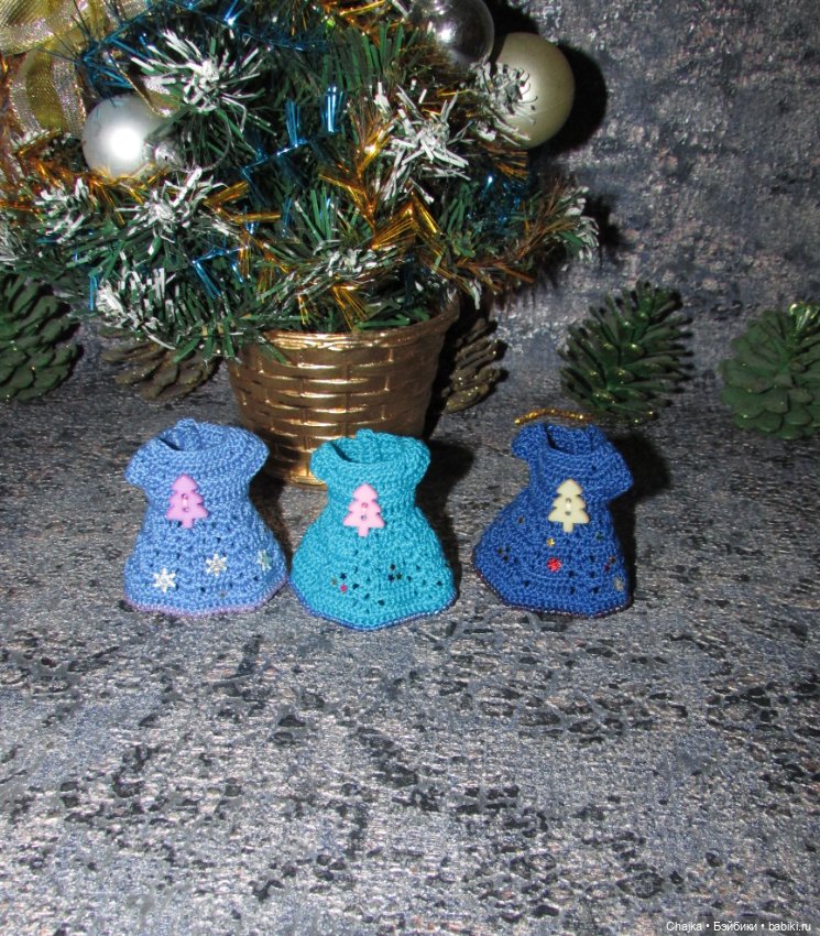 Вязаные платья на кукол Evi simba — Еви (11 см) - "Зимний Лес". Предновогодний показ "Рождественская Сказка для кукол"