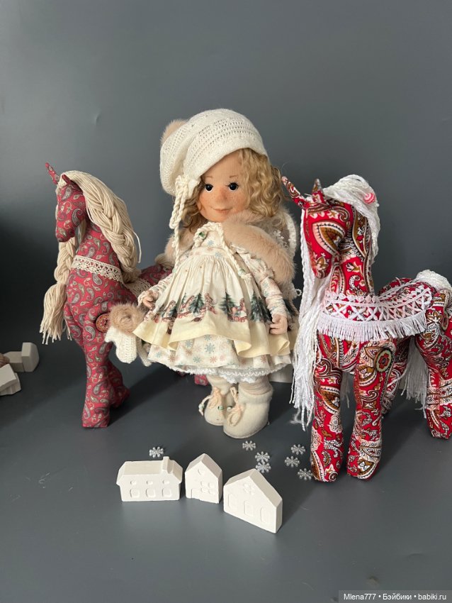 Лошадки из ткани — Авторские текстильные куклы: Вальдорфские (фото 8)