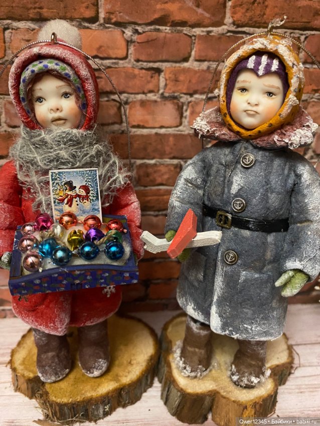 Мои Ватные игрушки - нашли свои волшебные Елочки