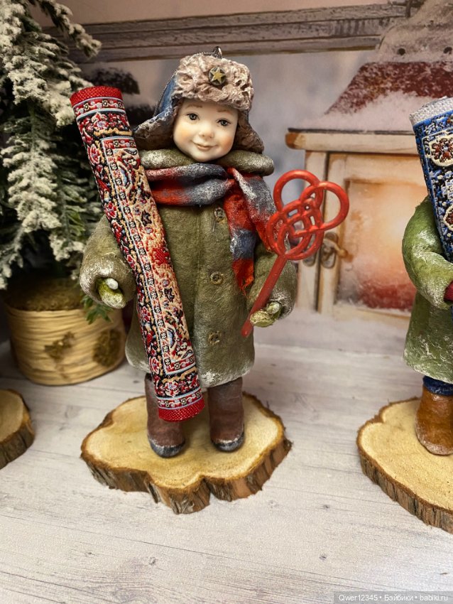 Мои Ватные игрушки - нашли свои волшебные Елочки