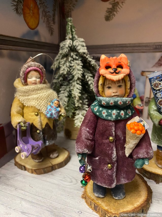 Мои Ватные игрушки - нашли свои волшебные Елочки