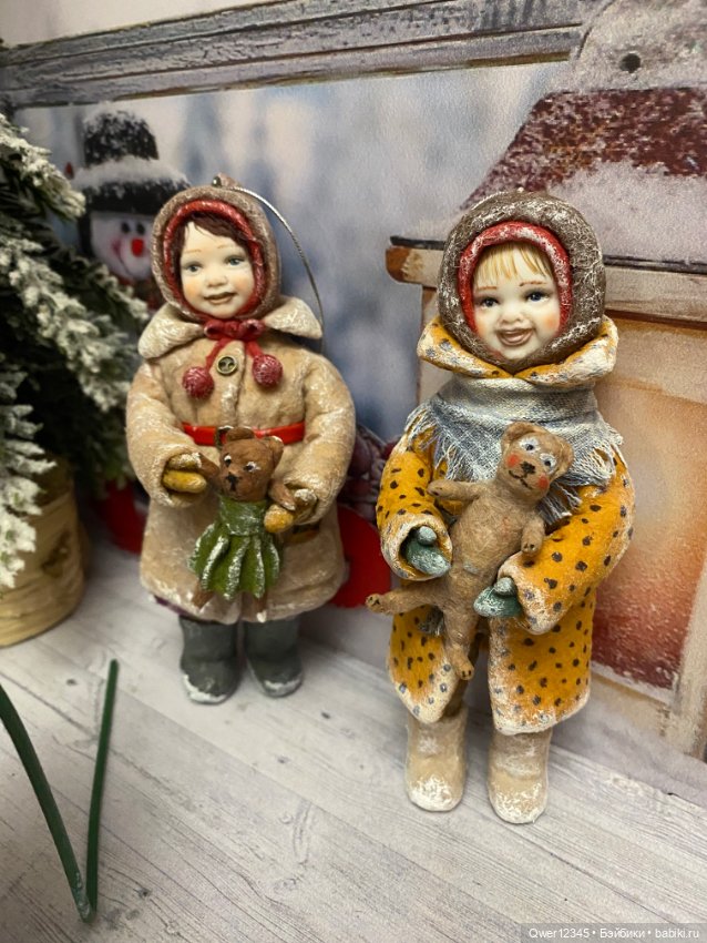 Мои Ватные игрушки - нашли свои волшебные Елочки