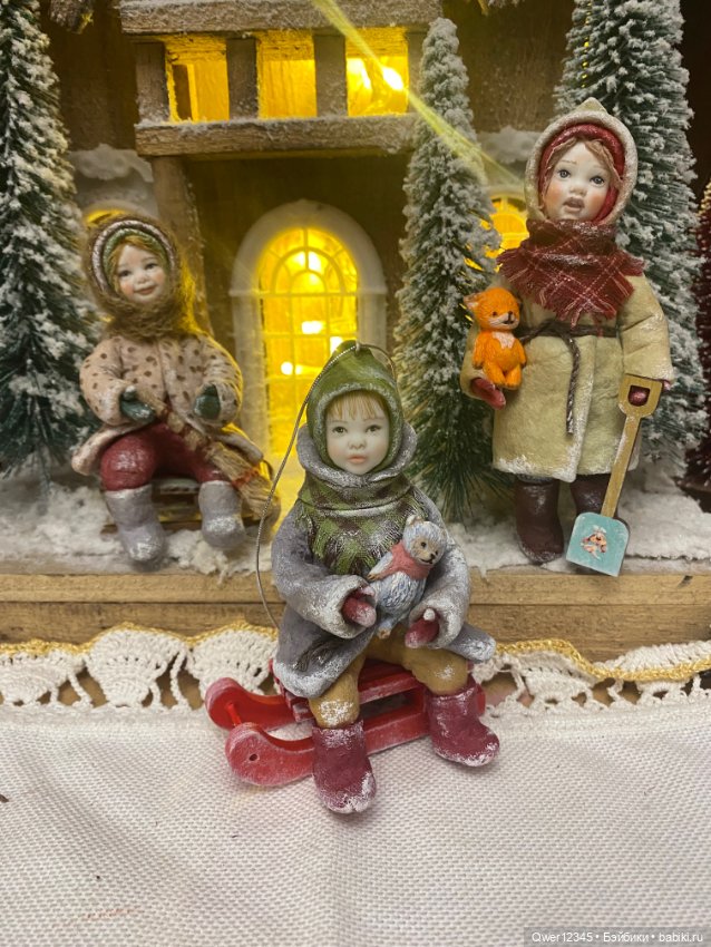 Мои Ватные игрушки - нашли свои волшебные Елочки