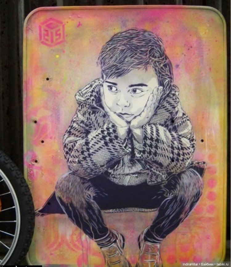 Трафаретный стрит-арт французского художника C215 (Christian Guémy)