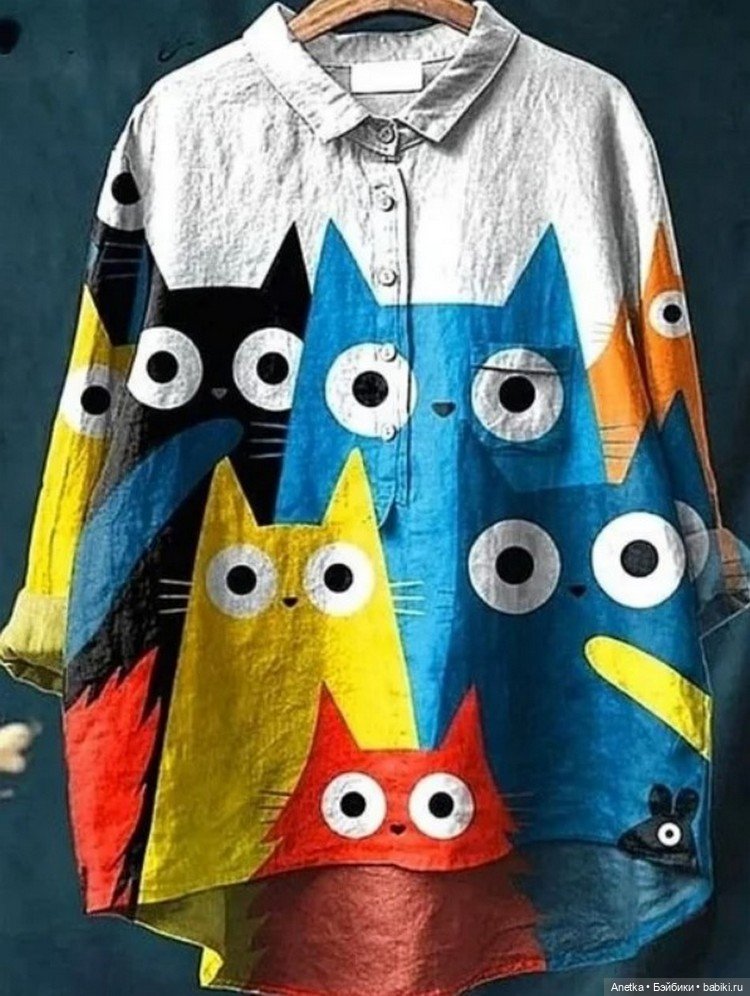 Рубашки с рисунком — Живопись и графика: творчество художников (фото 9)