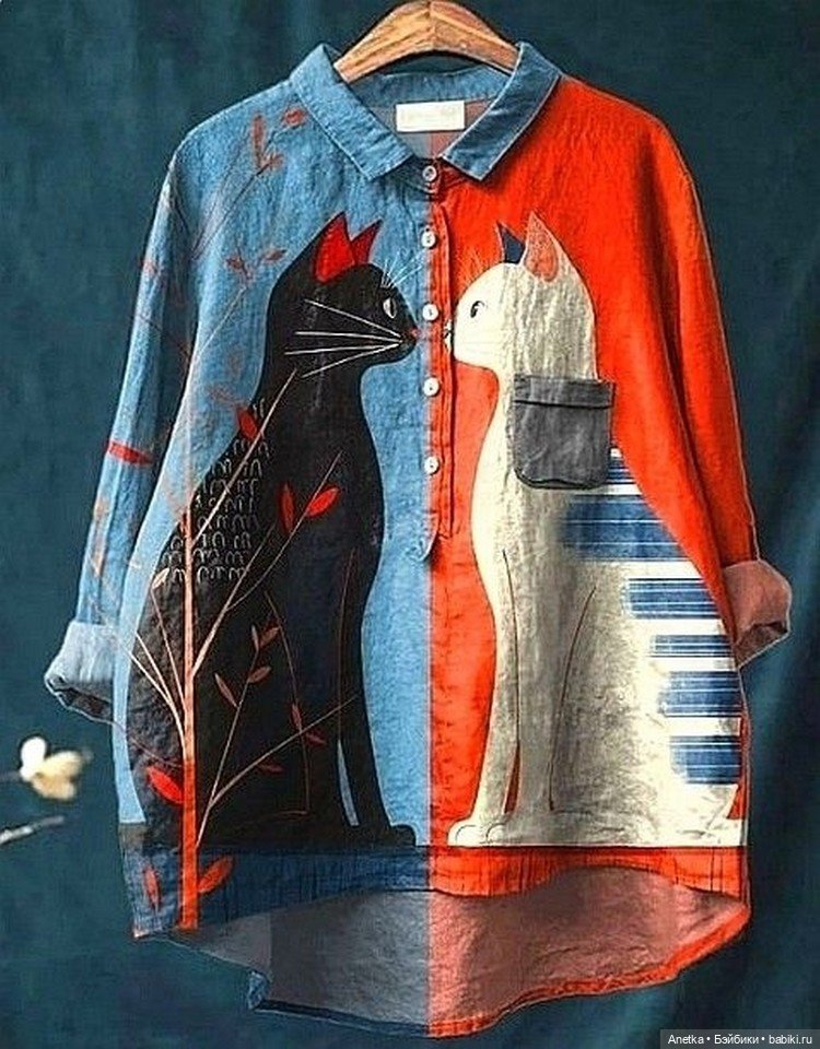 Рубашки с рисунком — Живопись и графика: творчество художников (фото 2)