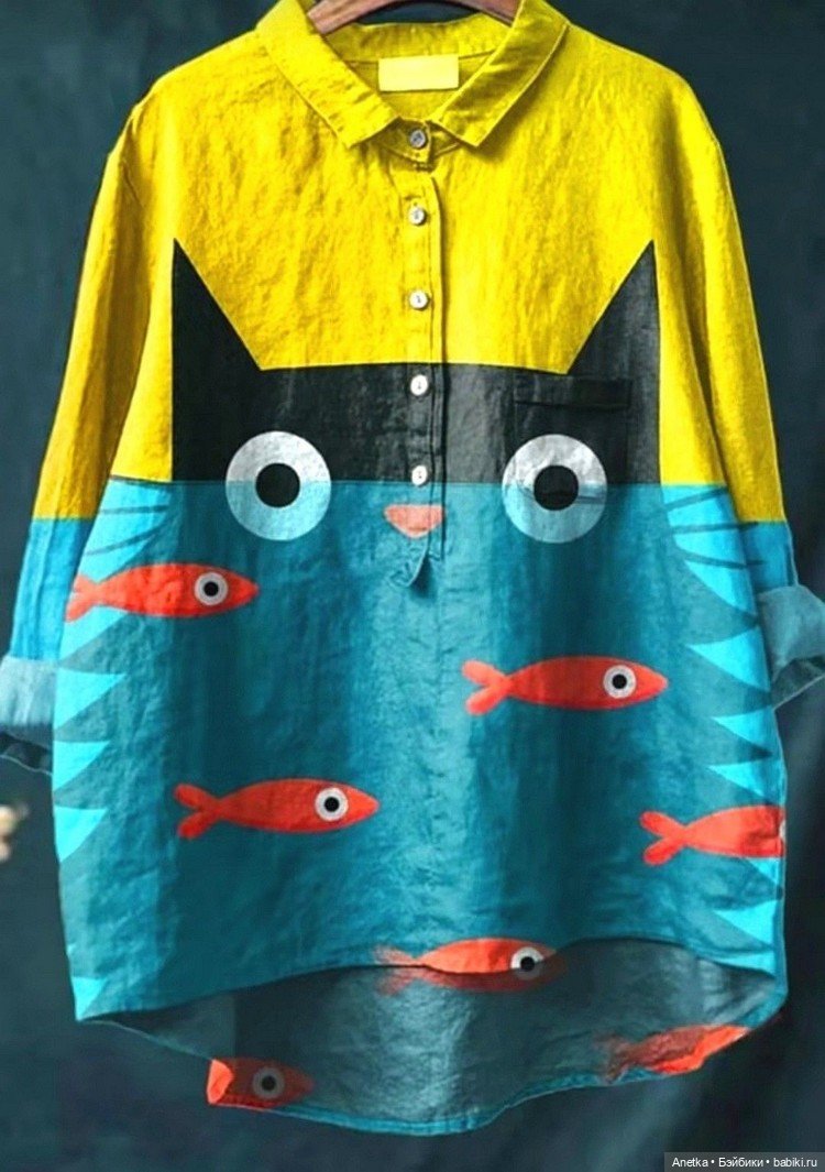 Рубашки с рисунком — Живопись и графика: творчество художников (фото 8)