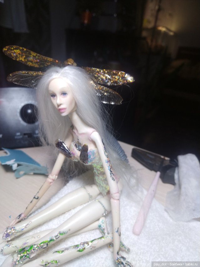 Волшебная стрекоза — Авторские игрушки из разных материалов: синельная проволока (фото 5)