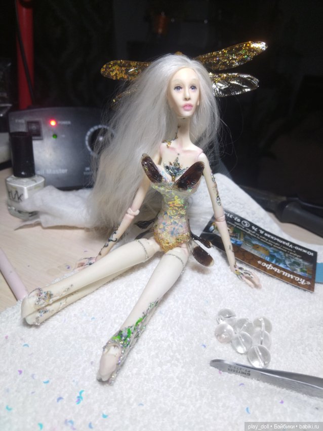 Волшебная стрекоза — Авторские игрушки из разных материалов: синельная проволока (фото 3)