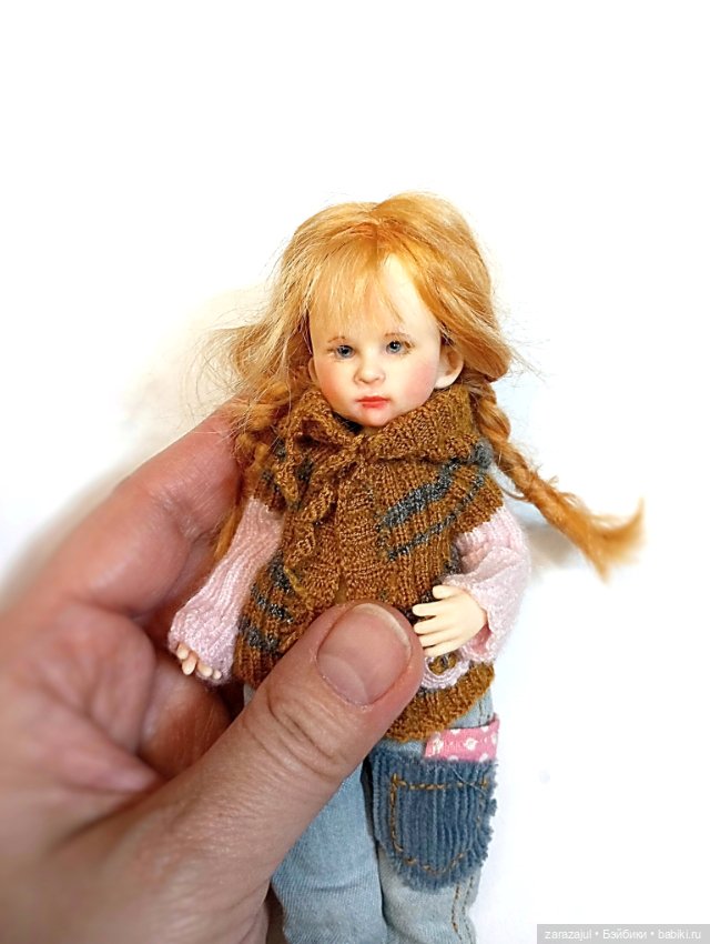 Первые образы Анюты — Авторские шарнирные куклы своими руками: лепка (фото 6)