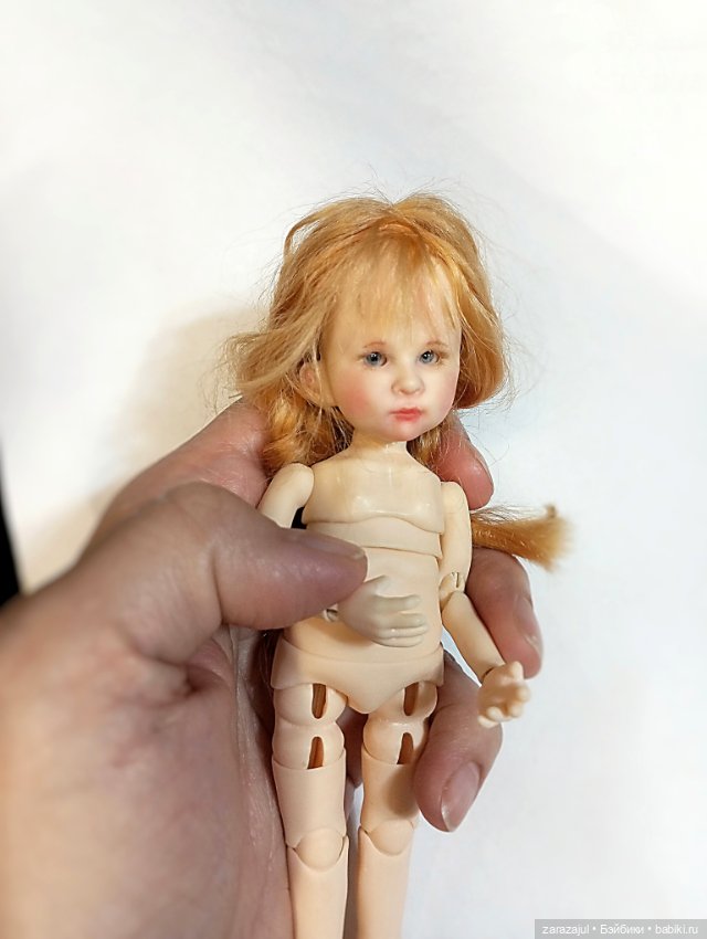 Первые образы Анюты — Авторские шарнирные куклы своими руками: лепка (фото 4)