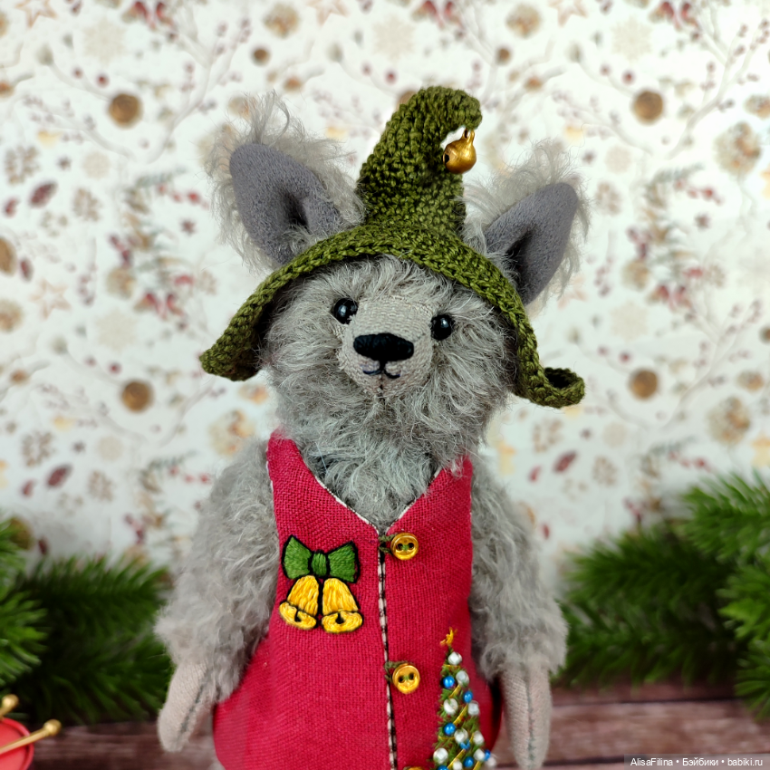 Волк Тедди Кристофер — Авторские мишки Тедди и друзья: фото (фото 4)