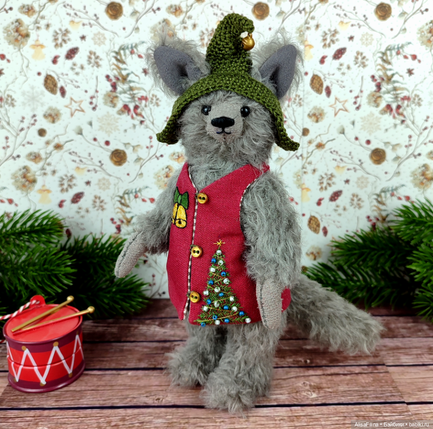 Волк Тедди Кристофер — Авторские мишки Тедди и друзья: фото