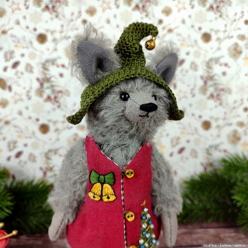 Волк Тедди Кристофер — Авторские мишки Тедди и друзья: фото (фото 5)