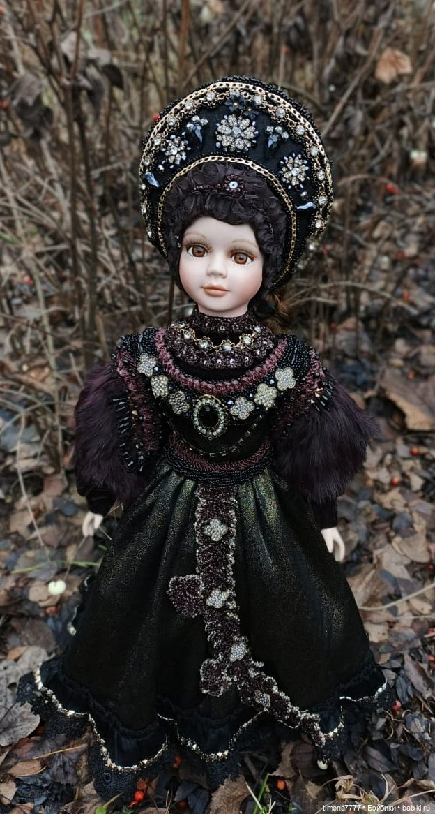 Коричневый и голубой — Одежда и обувь для кукол своими руками: фото