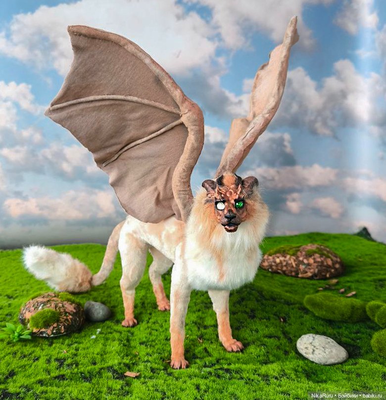 Драконы — Игрушки в смешанной технике (мех и глина): Арт (фото 9)