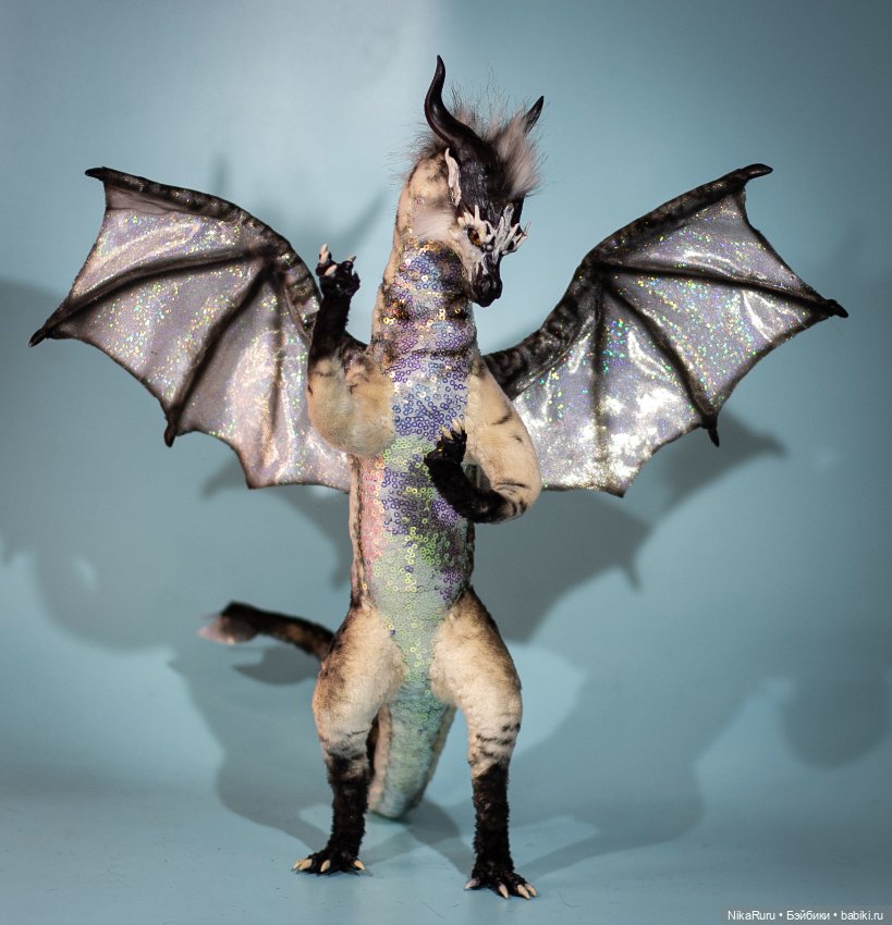 Драконы — Игрушки в смешанной технике (мех и глина): Арт