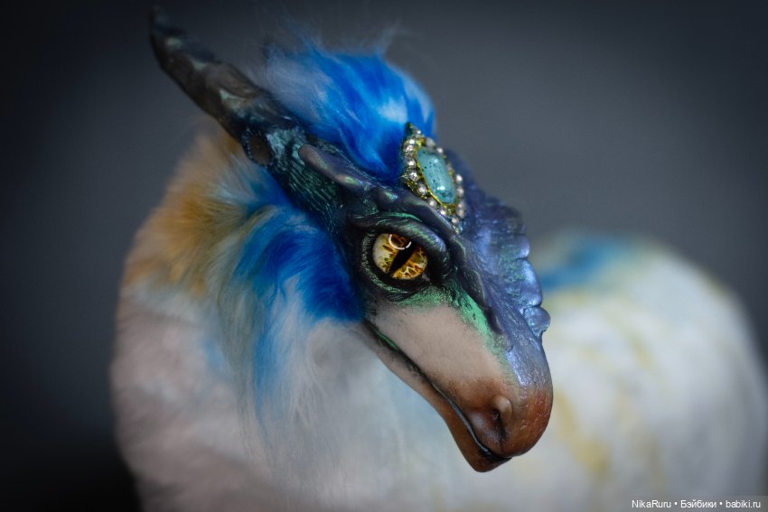 Драконы — Игрушки в смешанной технике (мех и глина): Арт (фото 3)