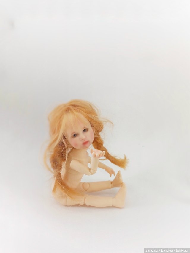 Ещё фото Анюты. Играюсь) — Авторские шарнирные куклы своими руками: лепка