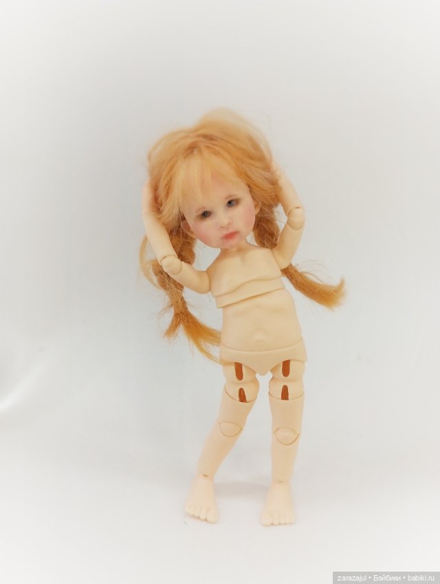Ещё фото Анюты. Играюсь) — Авторские шарнирные куклы своими руками: лепка (фото 8)