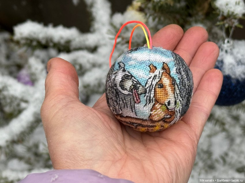 Как мы с куклятами Новый год вышивали