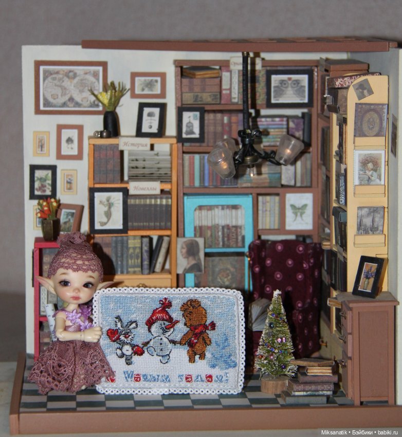 Как мы с куклятами Новый год вышивали