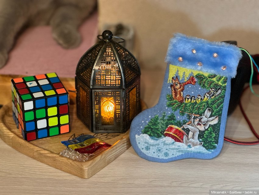 Как мы с куклятами Новый год вышивали