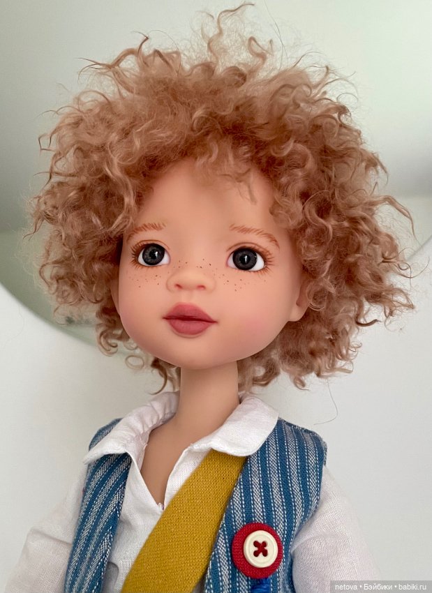 Шарнирные куклы «пуговки» - мальчики. Просто Леня:) (фото 2)
