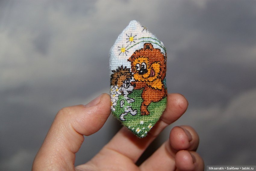 Как мы с куклятами Новый год вышивали