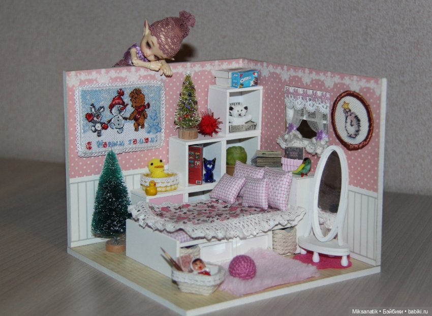 Как мы с куклятами Новый год вышивали