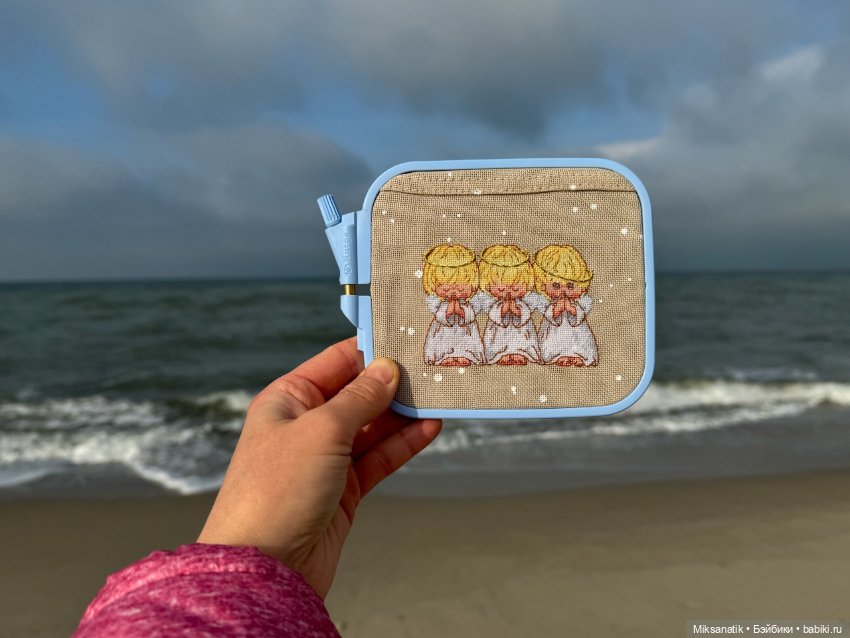 Как мы с куклятами Новый год вышивали