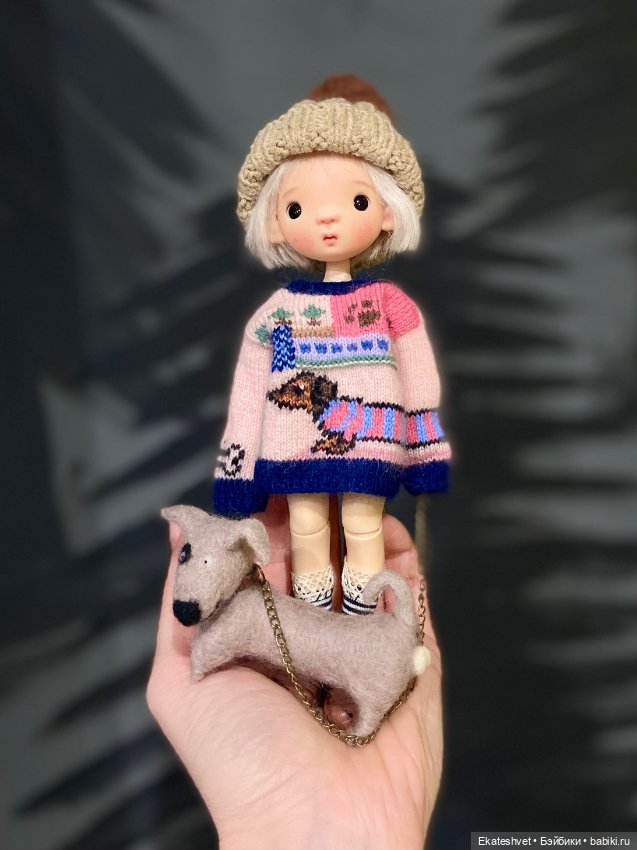 Свитер на кукол БЖД (Блайз, об 22, стодолл М и подобные) (фото 3)
