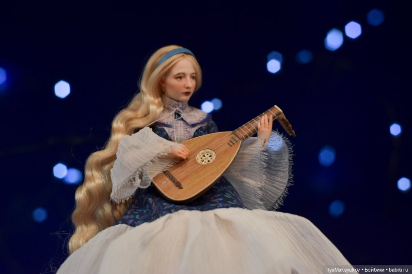 Пятихоровая ренессансная лютня в масштабе 1/12 (фото 8)