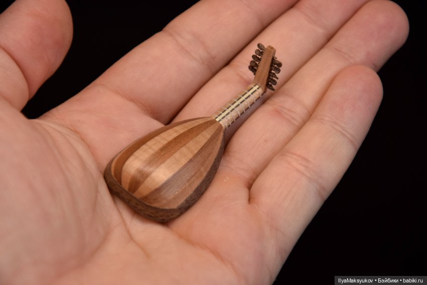 Пятихоровая ренессансная лютня в масштабе 1/12 (фото 4)