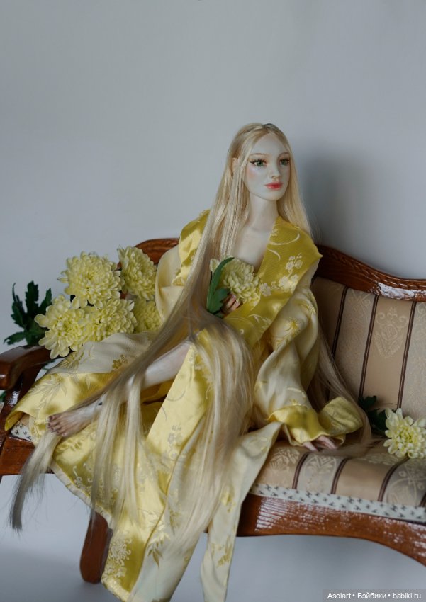 Искусство куклы 2025, Снежинка, Хризантема