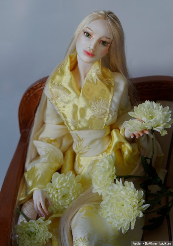 Искусство куклы 2025, Снежинка, Хризантема