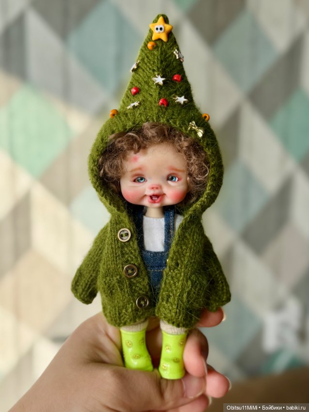 Елочка моя, нарядная — Куклы и тела Obitsu 11 (Ob11): гибриды