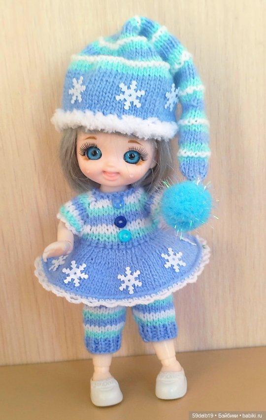 Маленькая новогодняя гномушка Снежка (фото 5)