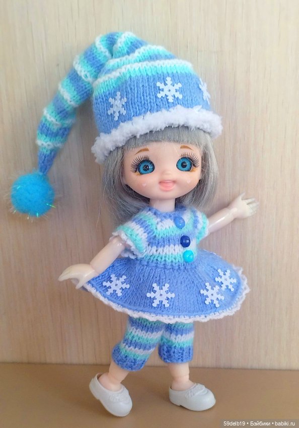 Маленькая новогодняя гномушка Снежка (фото 3)