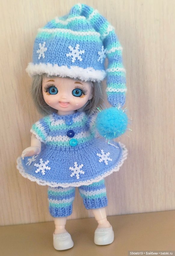 Маленькая новогодняя гномушка Снежка (фото 7)