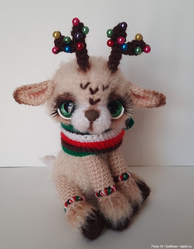 Новогодний Олененок — Вязаные игрушки и амигуруми: крючком (фото 3)