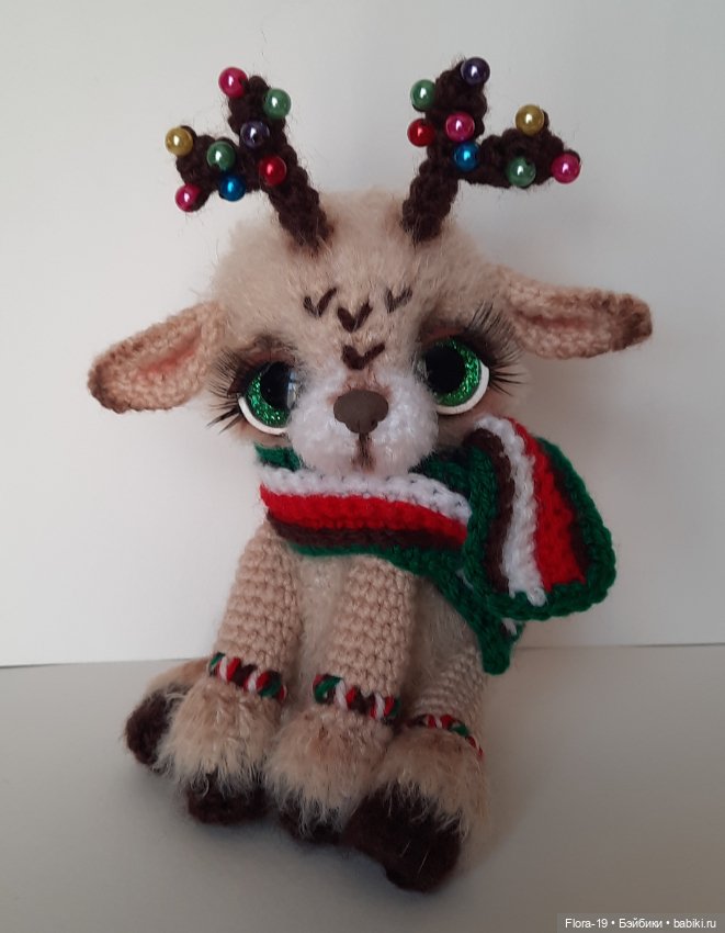 Новогодний Олененок — Вязаные игрушки и амигуруми: крючком (фото 2)