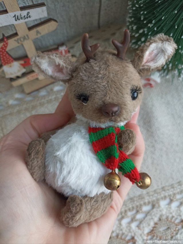 Рождественский оленёнок — Авторские мишки Тедди и друзья: фото
